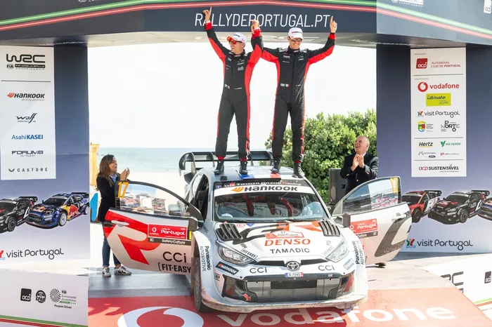 Winners Sébastien Ogier, Vincent Landais, Toyota Gazoo Racing WRT Toyota GR Yaris Rally1