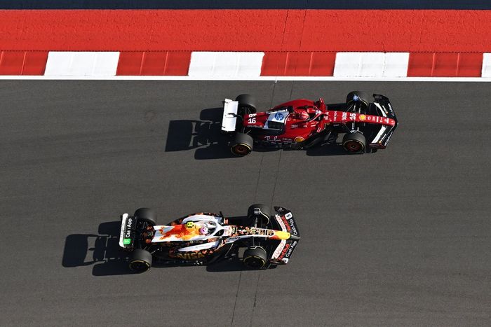 Charles Leclerc, Ferrari, Liam Lawson, Racing Bulls Team