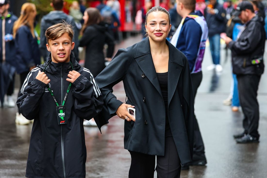 Eliska Babickova, girlfriend of Andrea Kimi Antonelli, Mercedes 