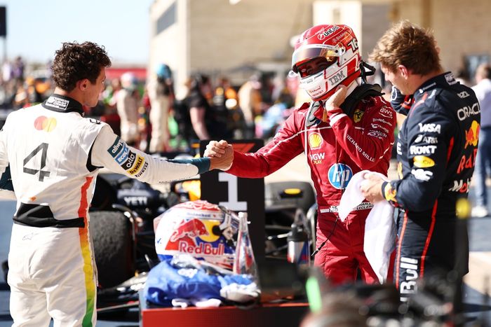 Charles Leclerc, Ferrari, Lando Norris, McLaren, Max Verstappen, Red Bull Racing