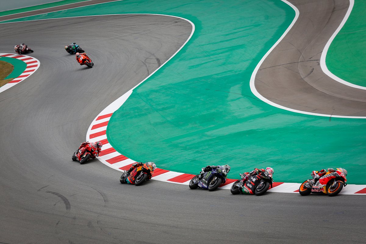 Marc Márquez, Repsol Honda Team, Aleix Espargaró, Aprilia Racing Team Gresini, Maverick Viñales, Yamaha Factory Racing, Brad Binder, Red Bull KTM Factory Racing, Francesco Bagnaia, Ducati Team