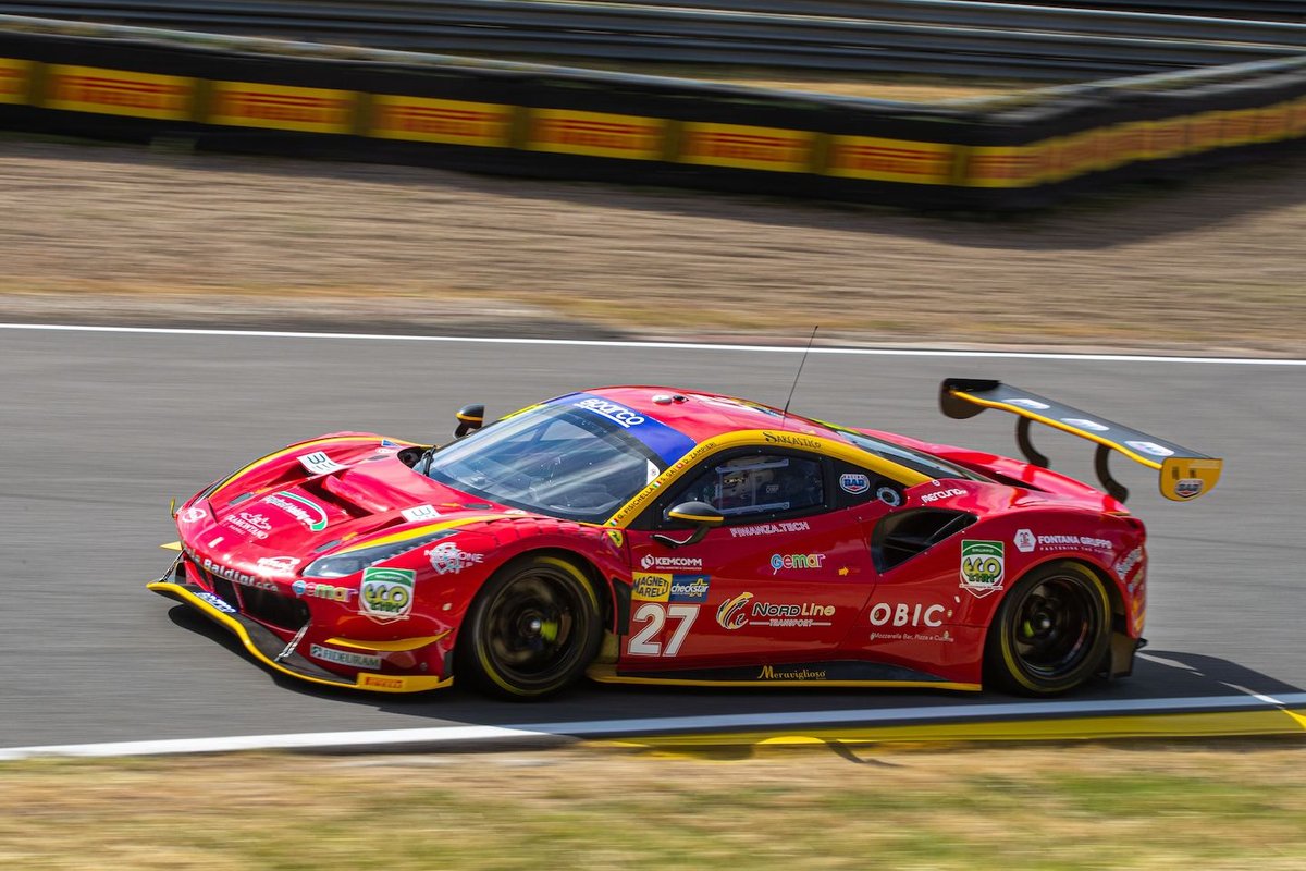 #27 Scuderia Baldini, Ferrari 488 GT3 Evo: Giancarlo Fisichella, Stefano Gai, Daniel Zampieri