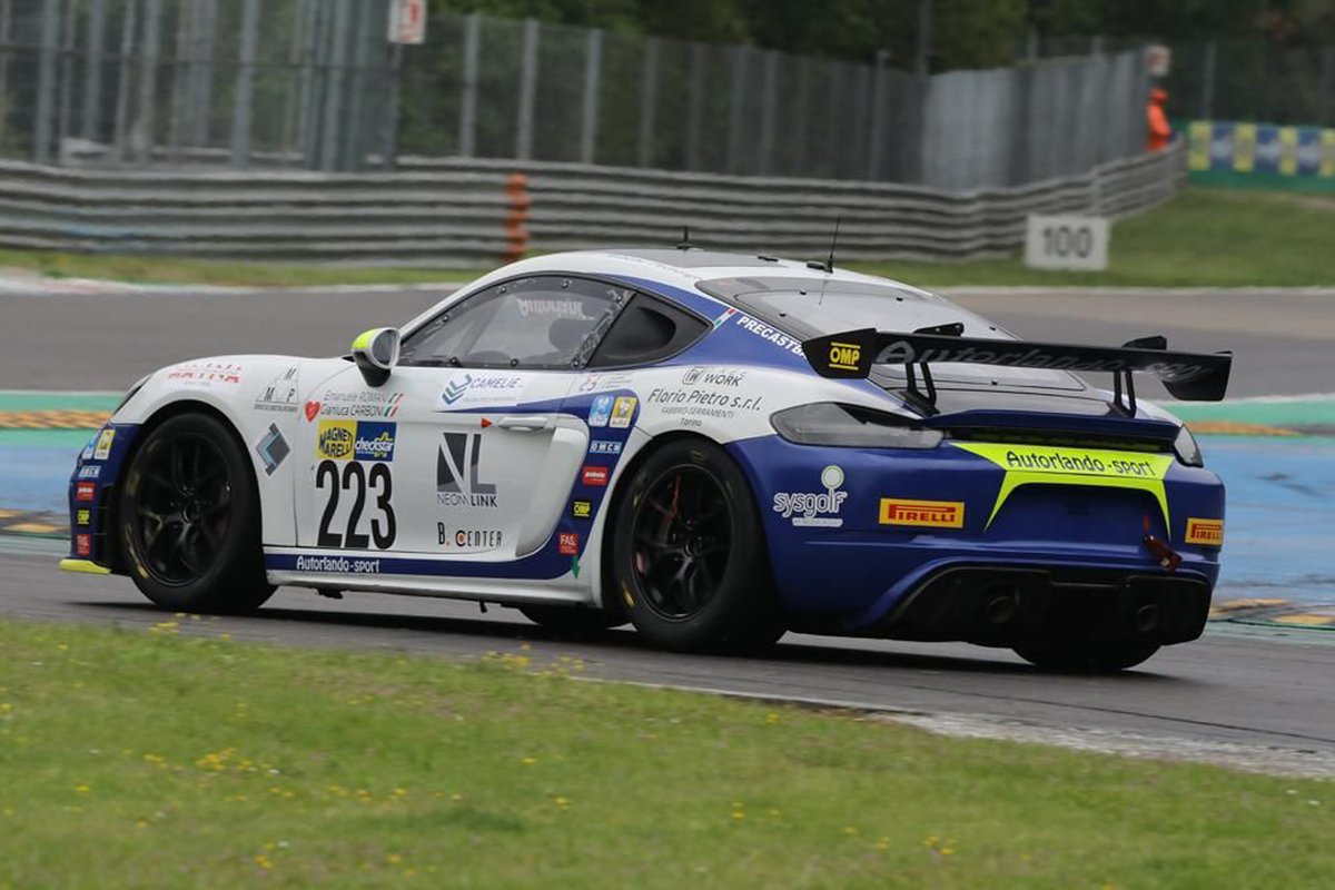 #223 Autorlando Sport, Porsche 718 Cayman GT4: Emanuele Romani, Gianluca Carboni