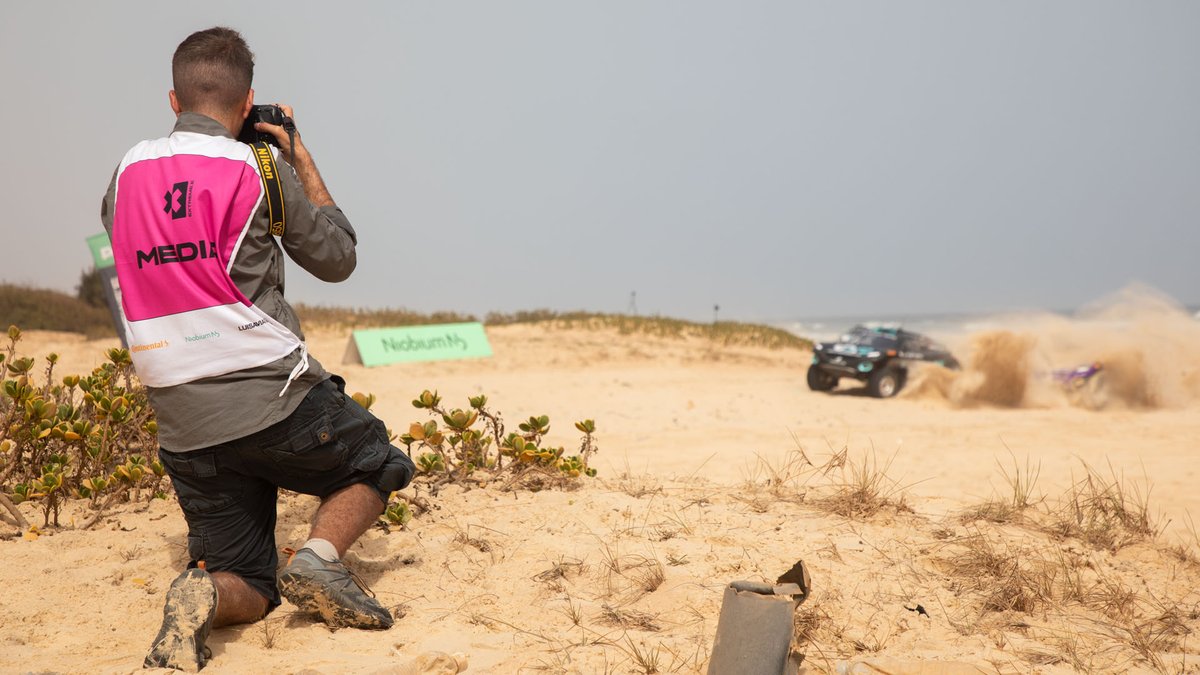 Charly López, fotógrafo de Motorsport Images, en el Ocean X-Prix