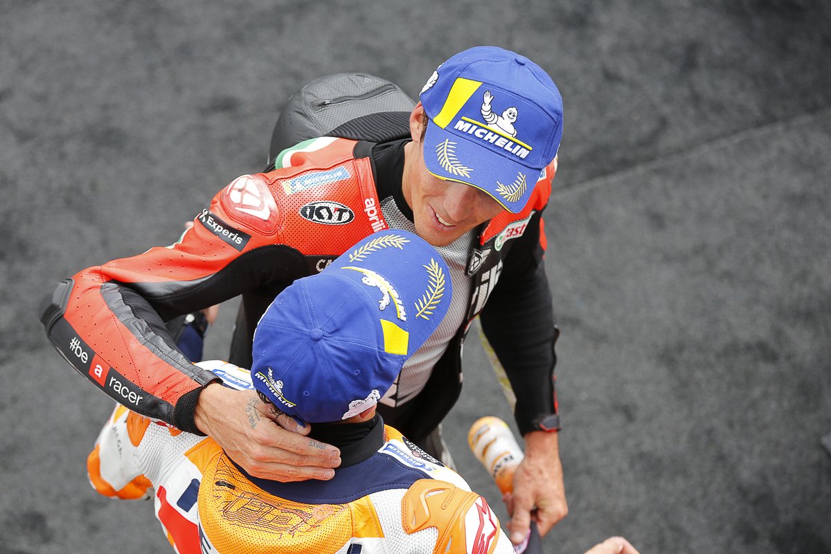 Ganador Marc Márquez, Repsol Honda Team celebra