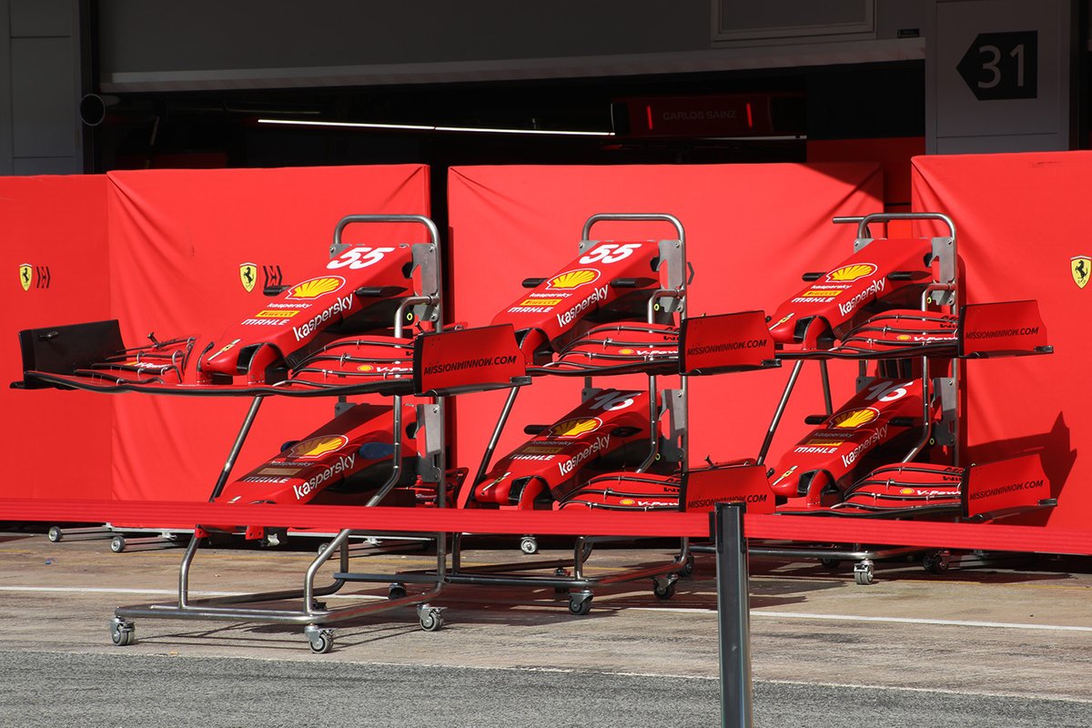 Alerón delantero del Ferrari SF21