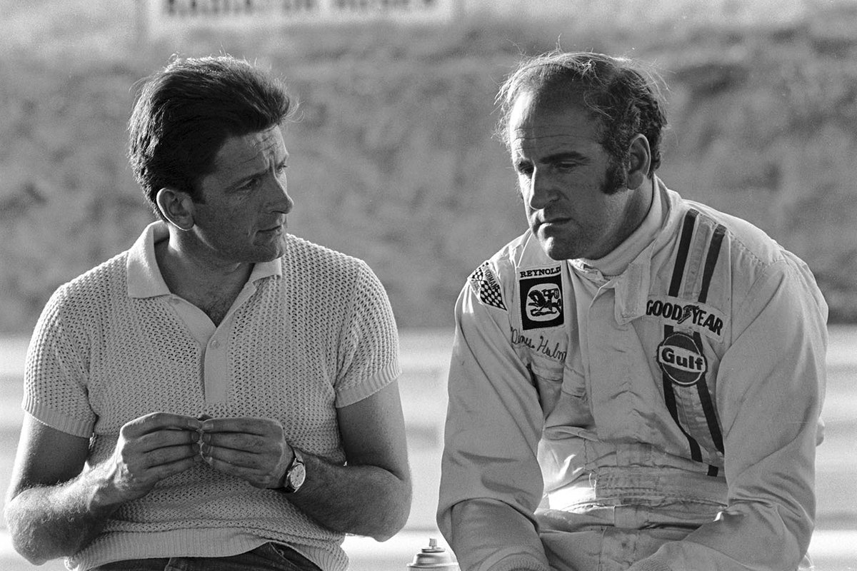 McLaren designer Ralph Bellamy, Denny Hulme, McLaren