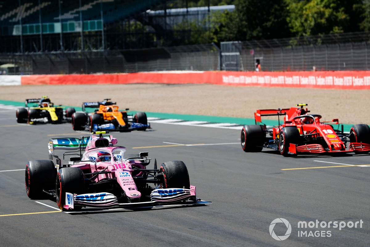 Lance Stroll, Racing Point RP20, Charles Leclerc, Ferrari SF1000, Carlos Sainz Jr., McLaren MCL35, Esteban Ocon, Renault F1 Team R.S.20