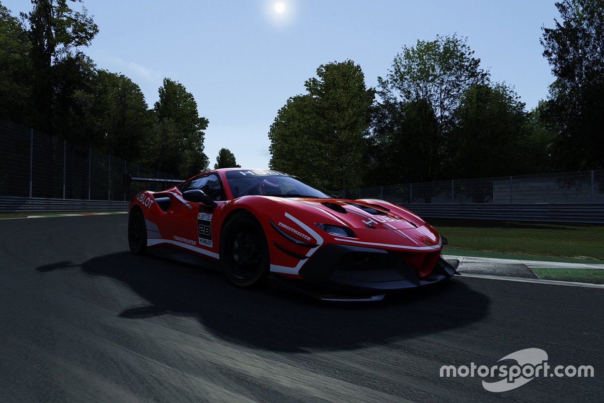 Ferrari 488 Challenge Evo в виртуальных гонках