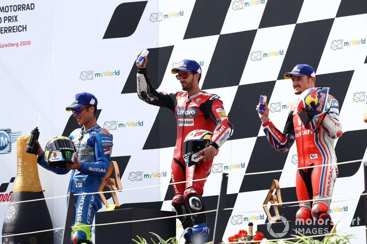 Joan Mir, Team Suzuki MotoGP Andrea Dovizioso, Ducati Team Jack Miller, Pramac Racing
