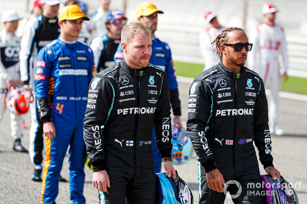 Valtteri Bottas, Mercedes and Lewis Hamilton, Mercedes