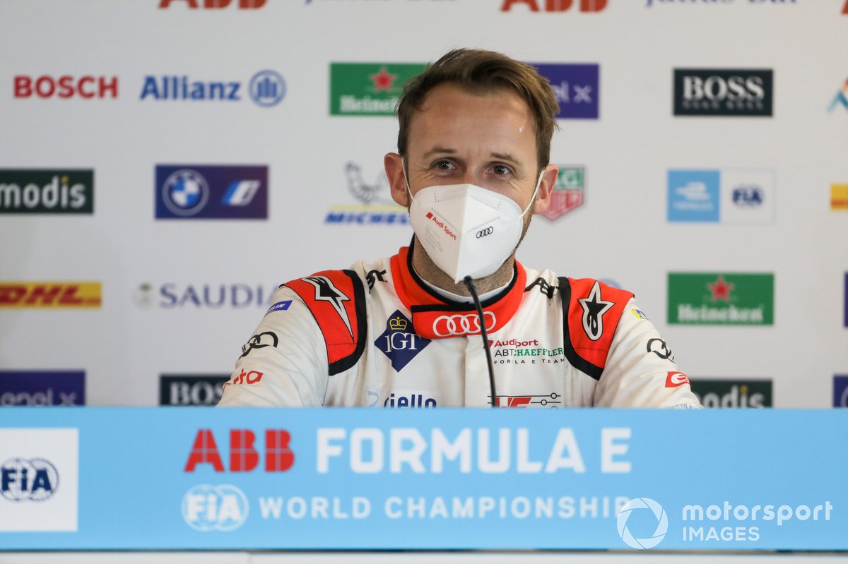 Rene Rast, Audi Sport ABT Schaeffler, in the press conference
