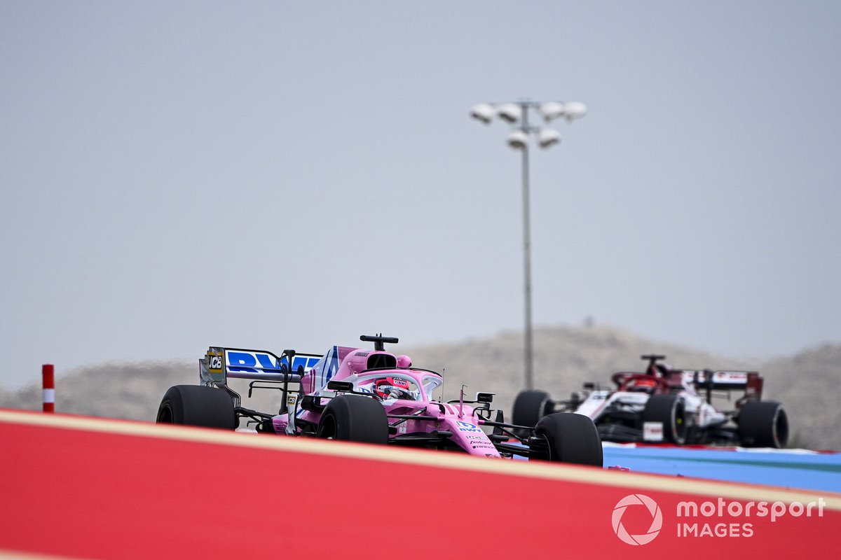 Sergio Perez, Racing Point RP20, Robert Kubica, Alfa Romeo Racing C39