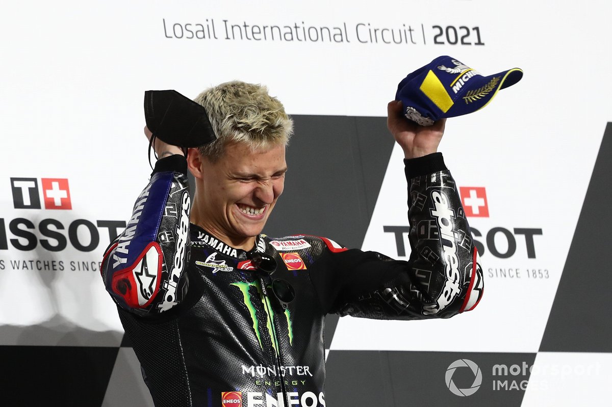 Podio: ganador Fabio Quartararo, Yamaha Factory Racing