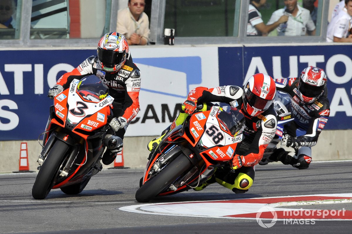 Max Biaggi, Aprilia, Marco Simoncelli, Aprilia, Ben Spies, Yamaha
