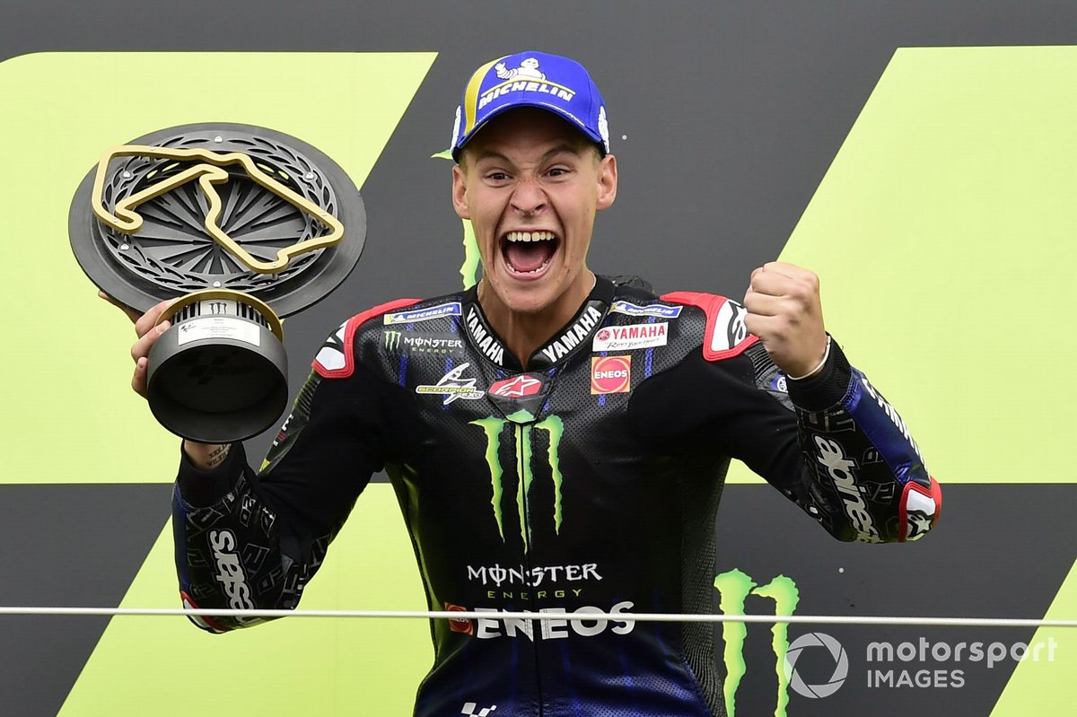 Podio: ganador Fabio Quartararo, Yamaha Factory Racing