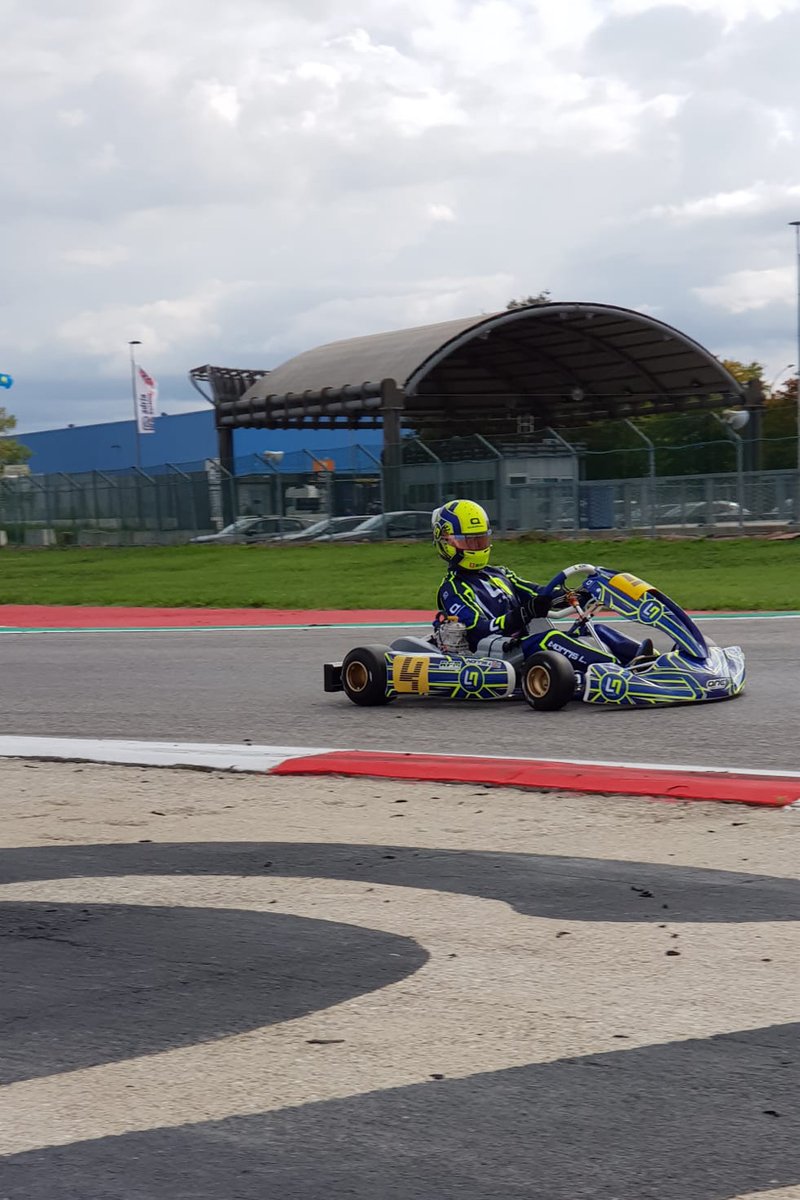 Lando Norris all'Adria Karting Raceway