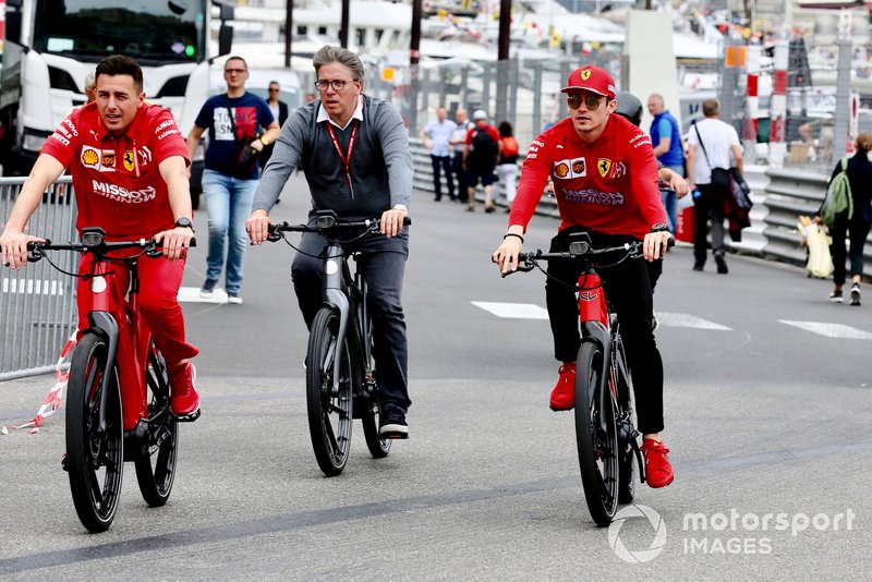 Charles Leclerc, Ferrari on a bike