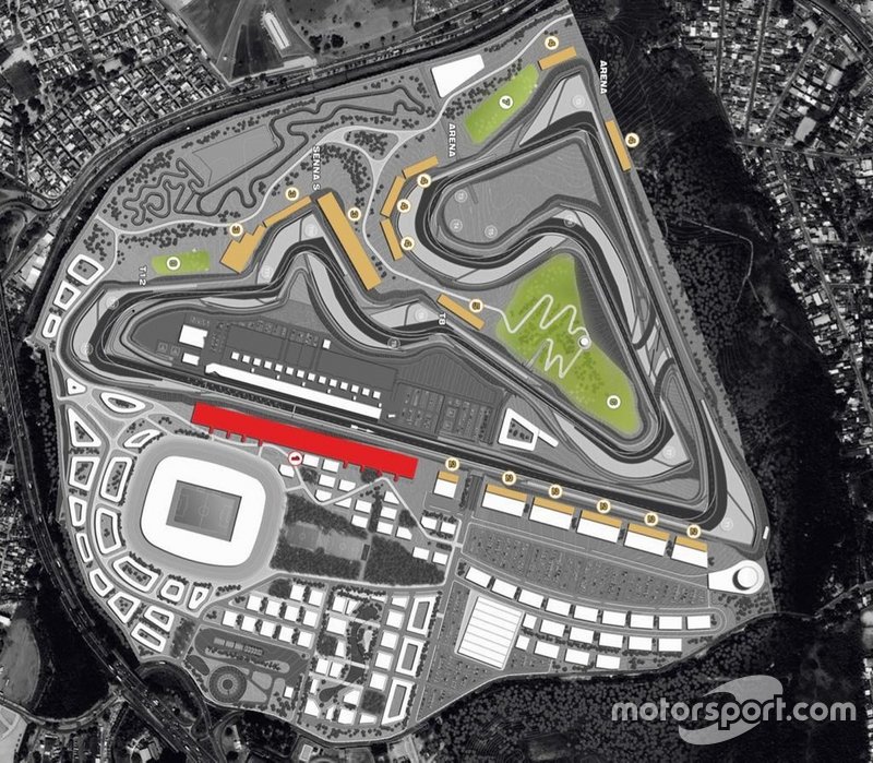 Visão aérea do projeto de autódromo no RIo