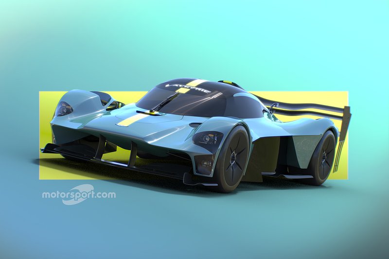 Render de Motorsport Network del hipercoche basado en el Aston Martin Valyrie