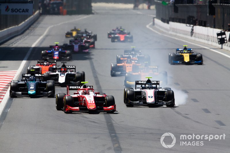 Sean Gelael, PREMA RACING y Juan Manuel Correa, SAUBER JUNIOR TEAM BY CHAROUZ