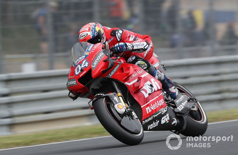 Andrea Dovizioso konnte sich gegen Teamkollege Danilo Petrucci durchsetzen	