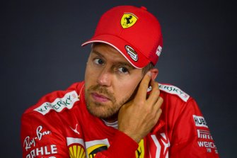 Sebastian Vettel, Ferrari basın toplantısında