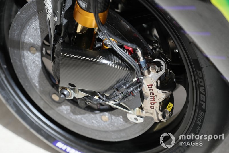 Valentino Rossi, Yamaha Factory Racing detalle del freno