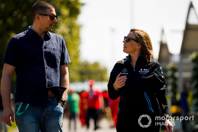 Claire Williams, Deputy Team Principal, Williams Racing and Marc Harris