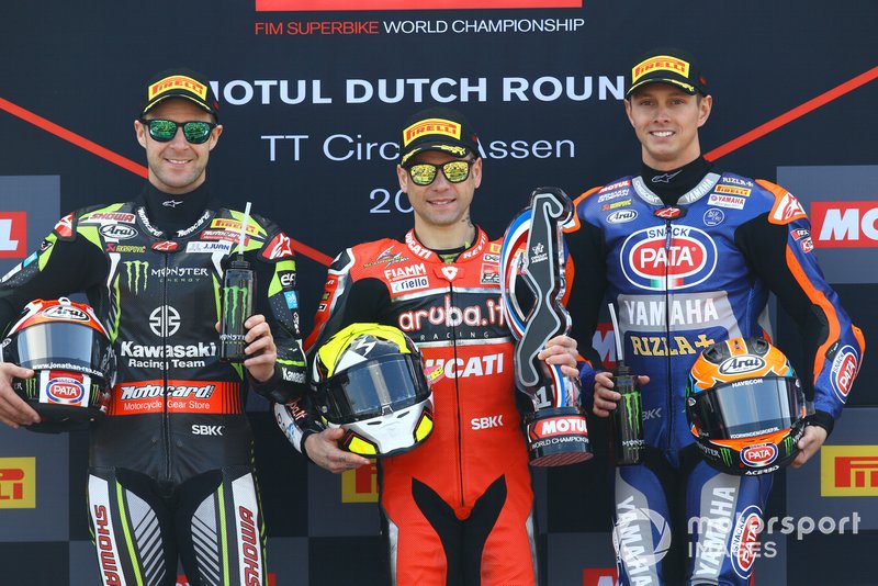 Jonathan Jonathan Rea, Kawasaki Racing, Alvaro Bautista, Aruba.it Racing-Ducati Team, Michael van der Mark, Pata Yamaha
