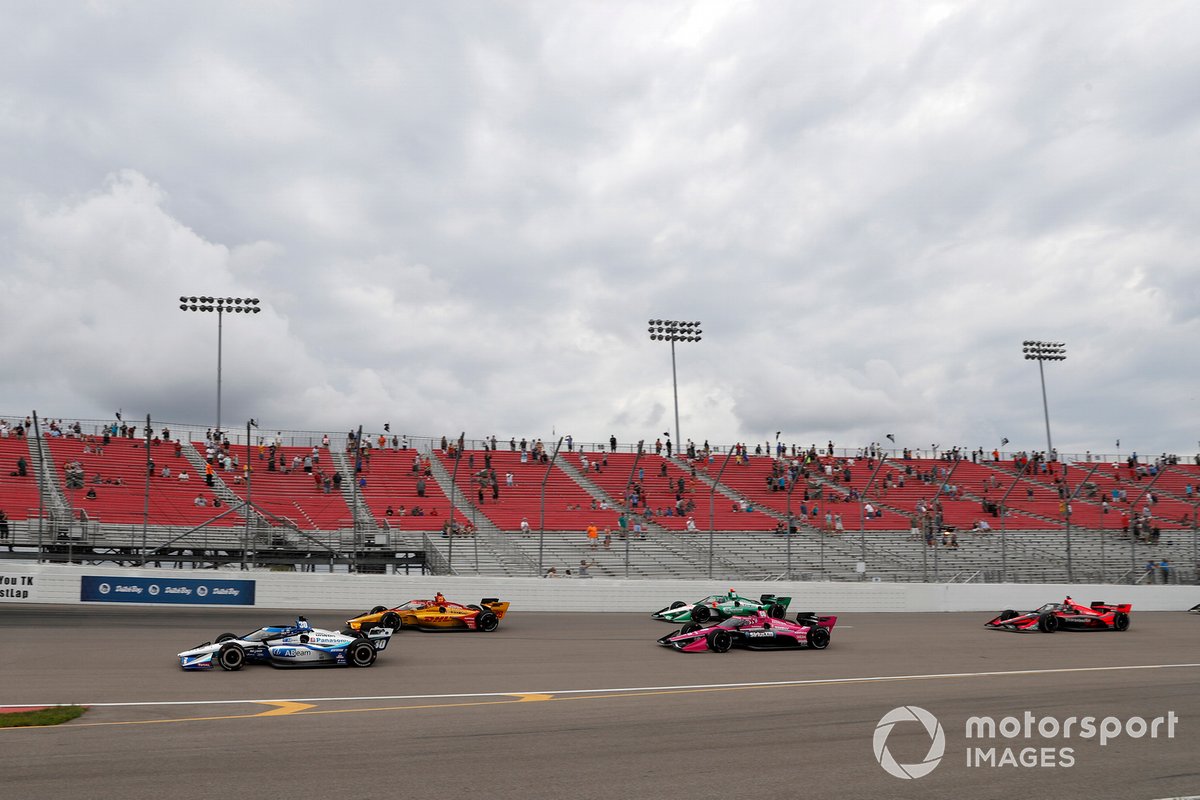 Takuma Sato, Rahal Letterman Lanigan Racing Honda, Ryan Hunter-Reay, Andretti Autosport Honda, Jack Harvey, Meyer Shank Racing Honda, Colton Herta, Andretti Harding Steinbrenner Autosport Honda, Alex Palou, Dale Coyne Racing with Team Goh Honda
