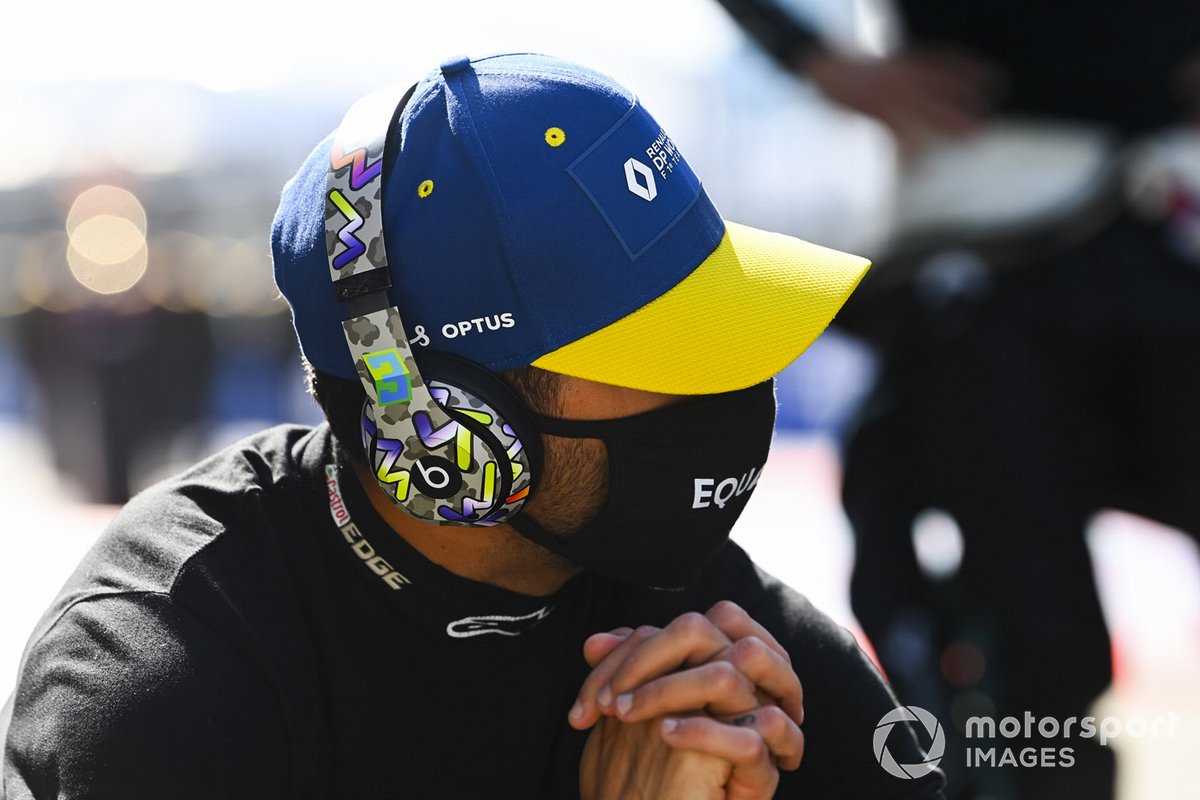 Daniel Ricciardo, Renault F1,sulla griglia di partenza