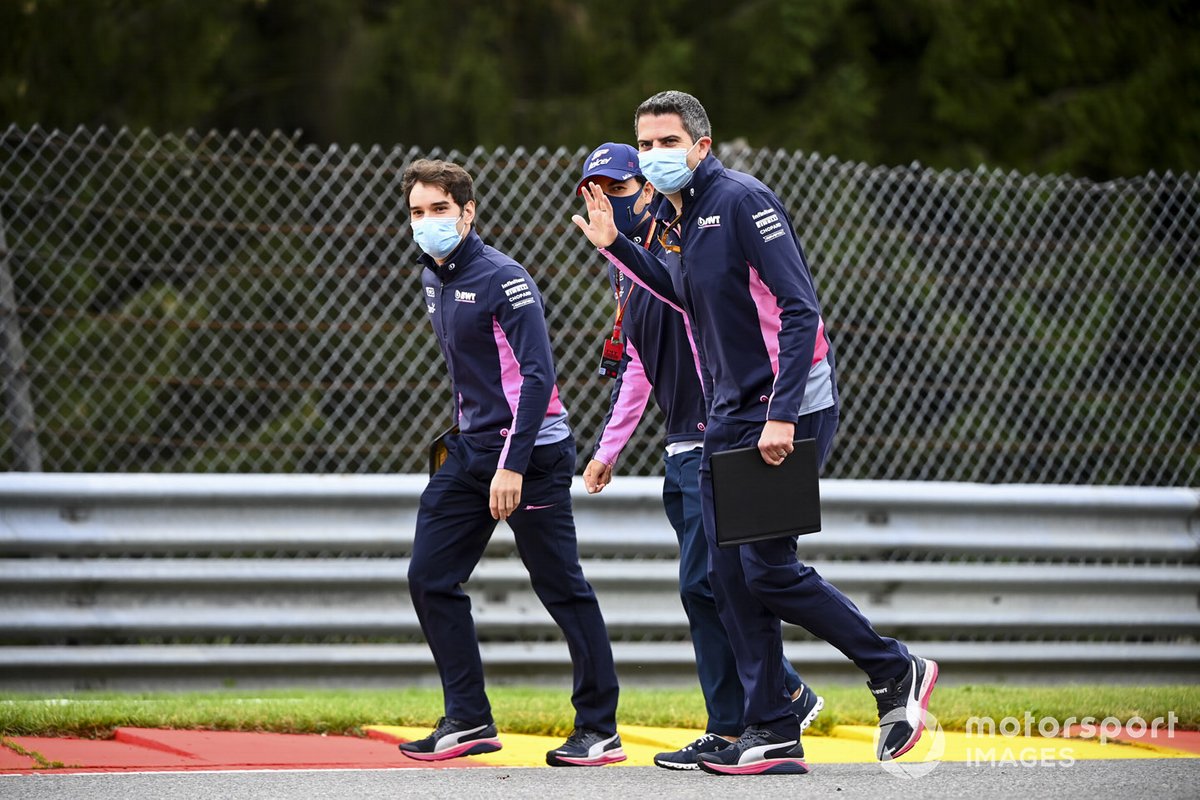 Sergio Pérez, Racing Point, recorre la pista
