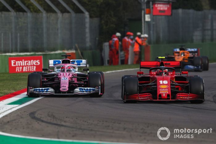Charles Leclerc, Ferrari SF1000, Sergio Pérez, Racing Point RP20