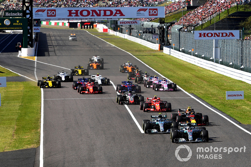 Lewis Hamilton, Mercedes-AMG F1 W09 startta lider
