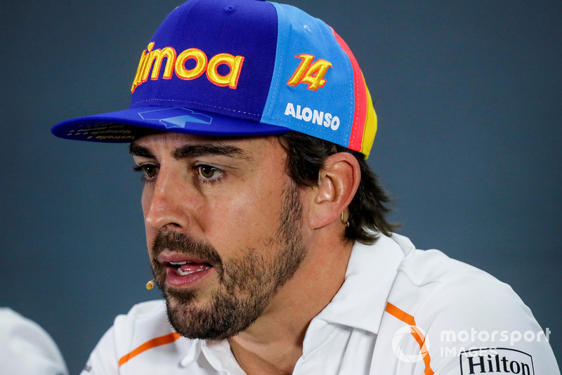 Fernando Alonso, McLaren in the press conference