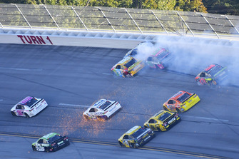 Last lap wreck