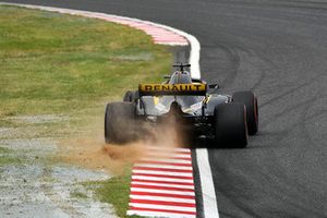 Nico Hulkenberg, Renault Sport F1 Team R.S. 18, in testacoda