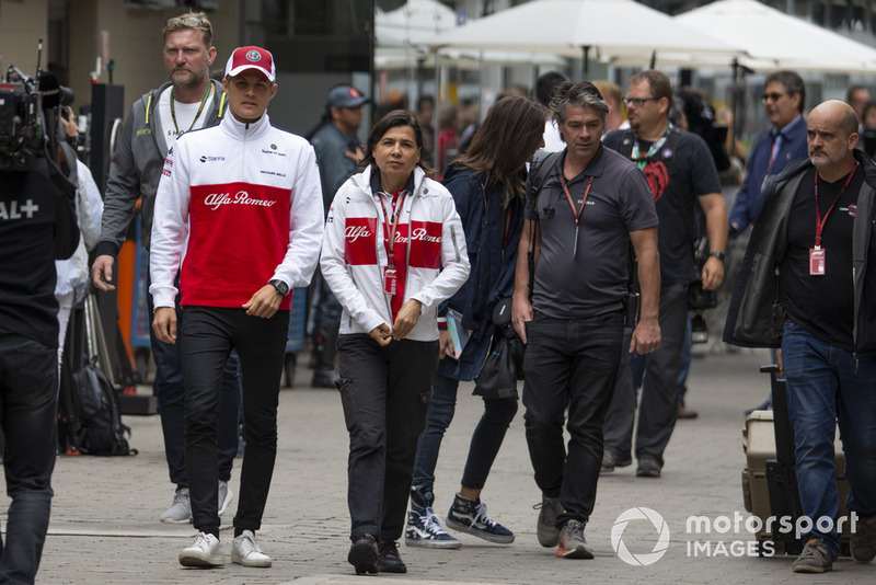 Marcus Ericsson, Sauber and Maria Guidotti, Sauber