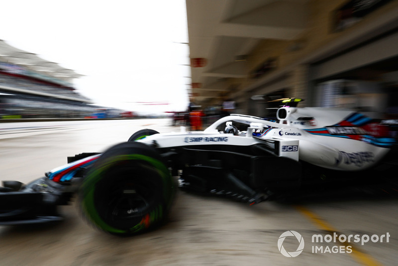 Sergey Sirotkin, Williams FW41, quitte le garage