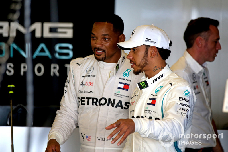 Lewis Hamilton, Mercedes AMG F1 y Will Smith