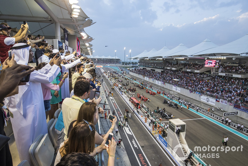 A start előtt - Abu Dhabi Nagydíj - F1 2018