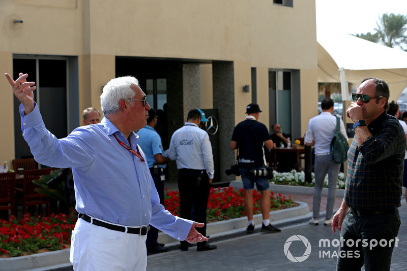 Lawrence Stroll, propriétaire de Racing Point Force India F1 Team et Gerhard Berger 