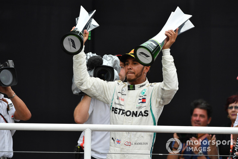 Ganador del GP de Brasil 2018: Lewis Hamilton, Mercedes AMG F1