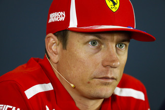 Kimi Raikkonen, Ferrari, in the Thursday press conference.
