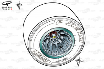 Mercedes F1 AMG W09 velg
