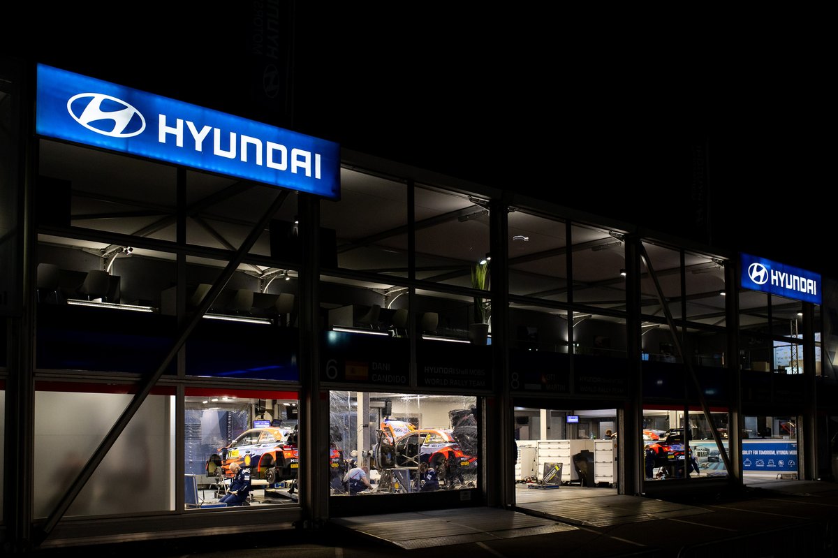 Hyundai Motorsport team area