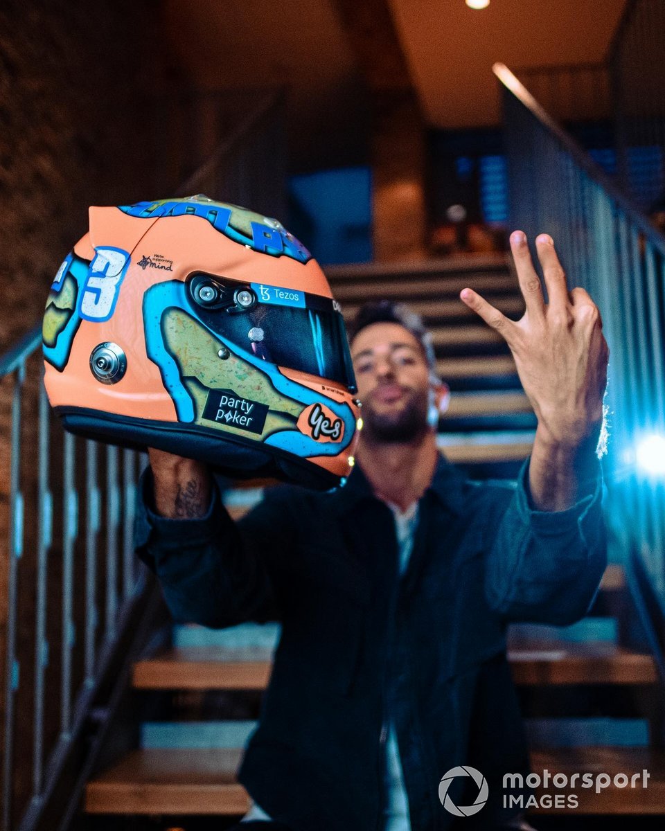 Casco de Daniel Ricciardo, McLaren