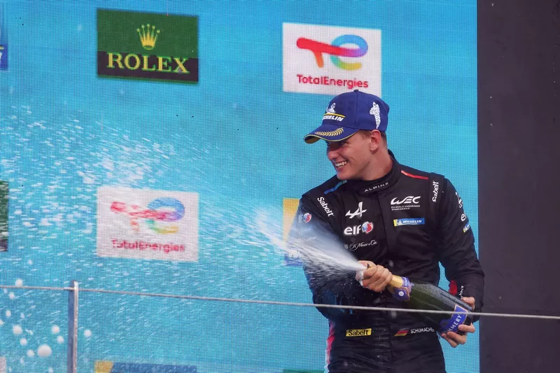 Podium: #36 Alpine Endurance Team Alpine A424: Mick Schumacher
