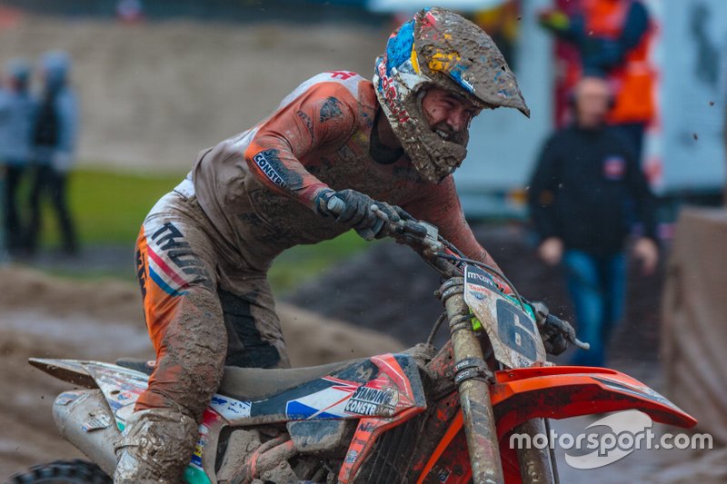Glenn Coldenhoff na het winnen van zijn tweede manche